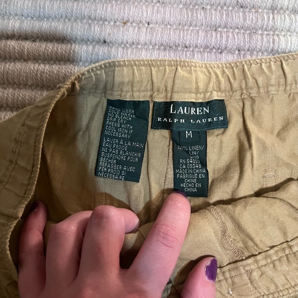 100% Linen Ralph Lauren Shorts - Picture 4 of 6